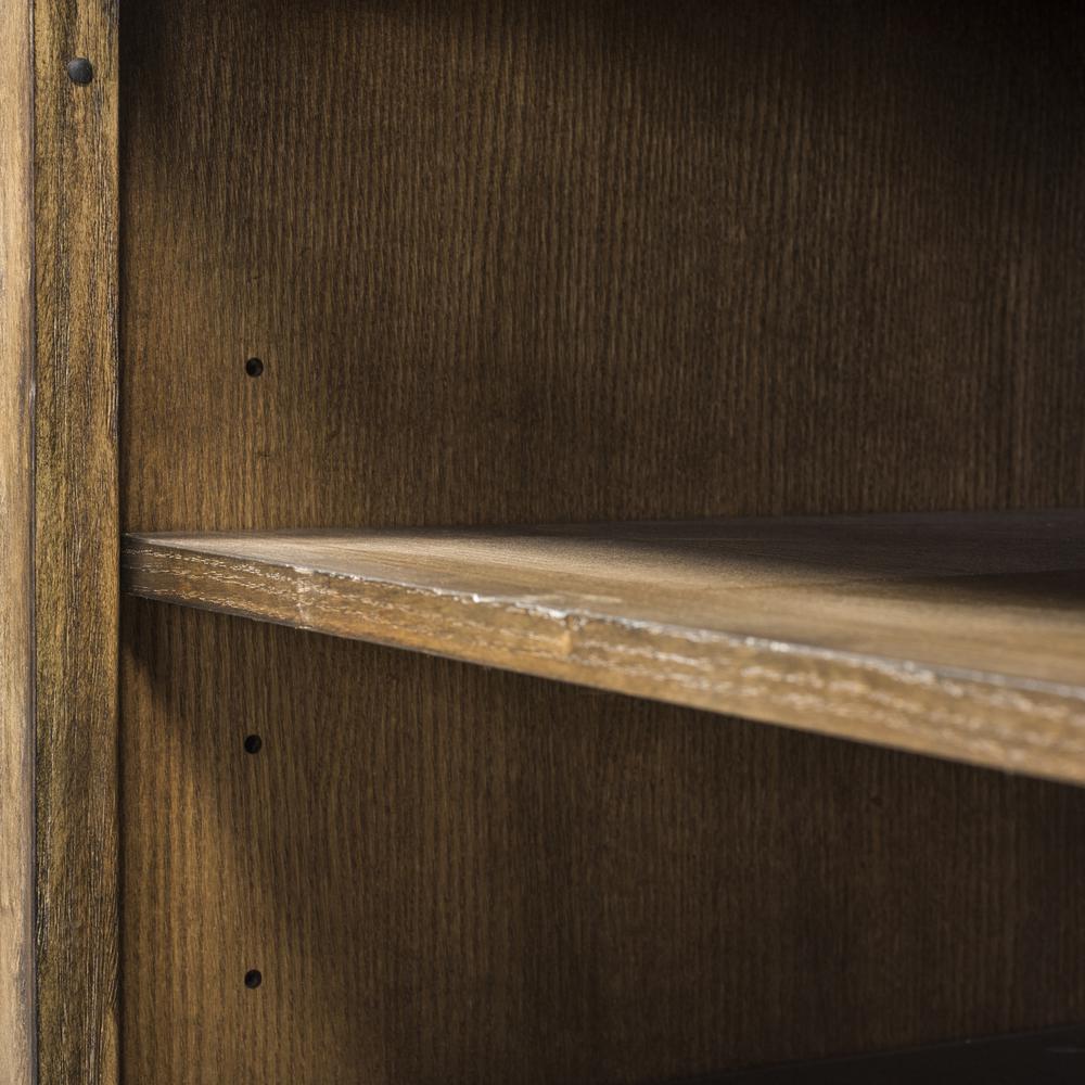 Stone Brook Computer Credenza in Rustic Saddle. Picture 9