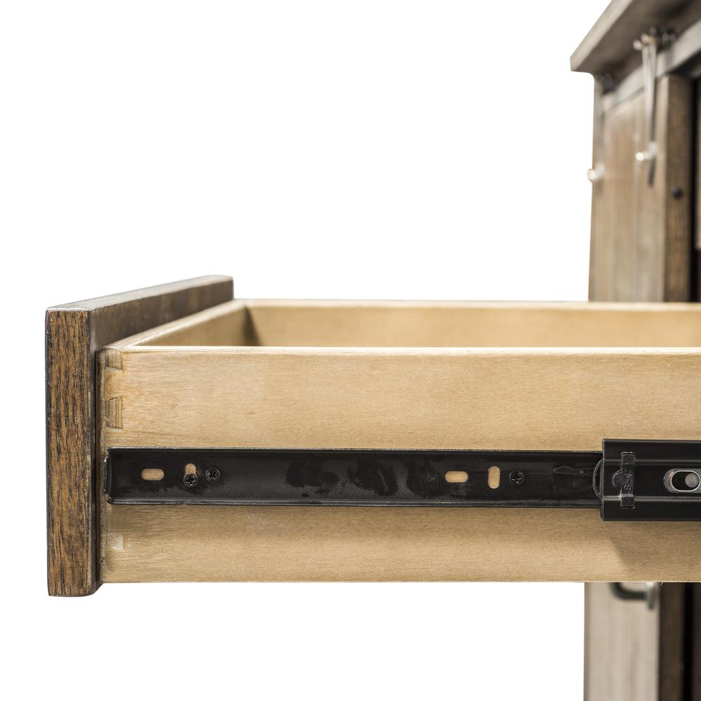 Stone Brook Jr Executive Credenza in Rustic Saddle. Picture 7