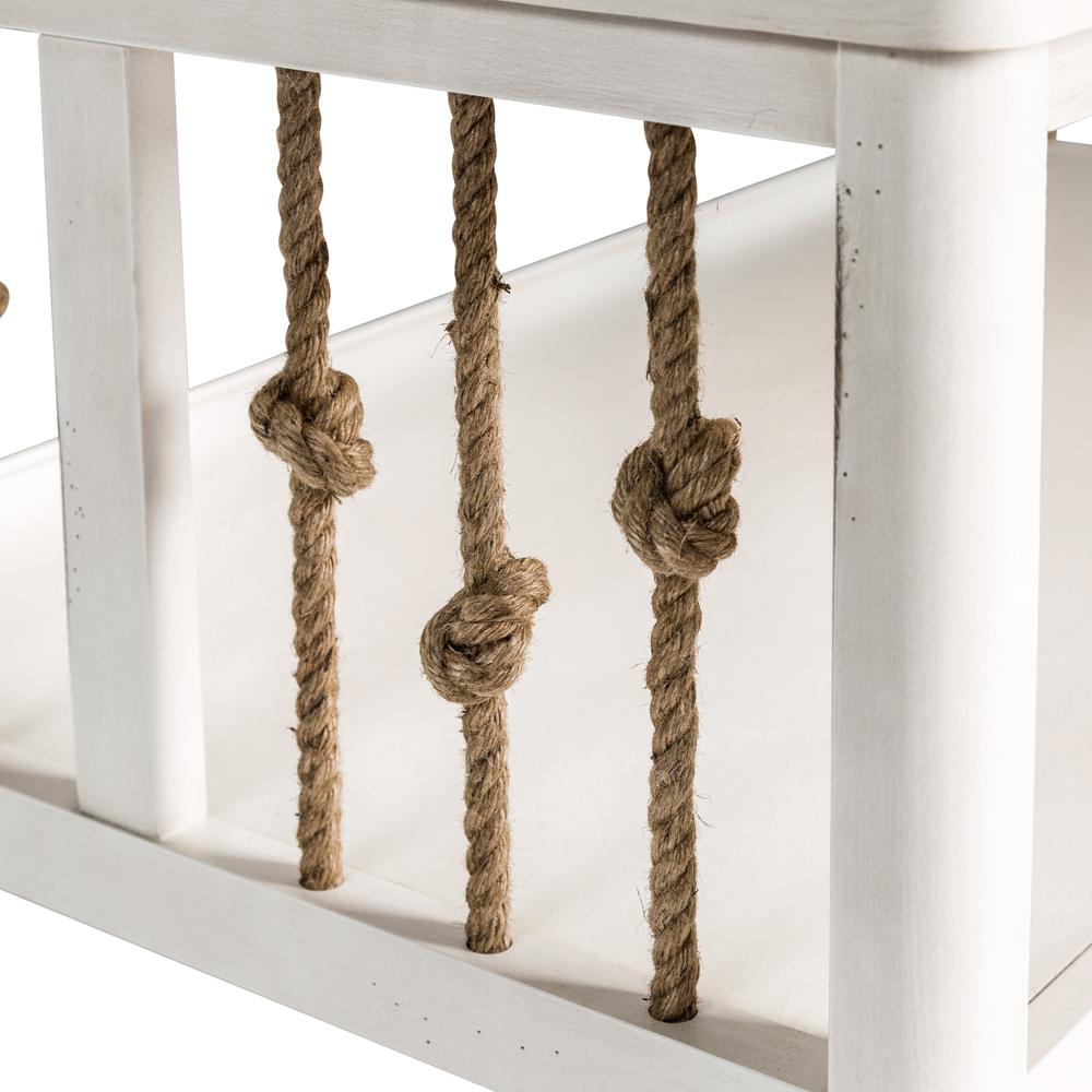 Dockside Cocktail Table in White. Picture 6