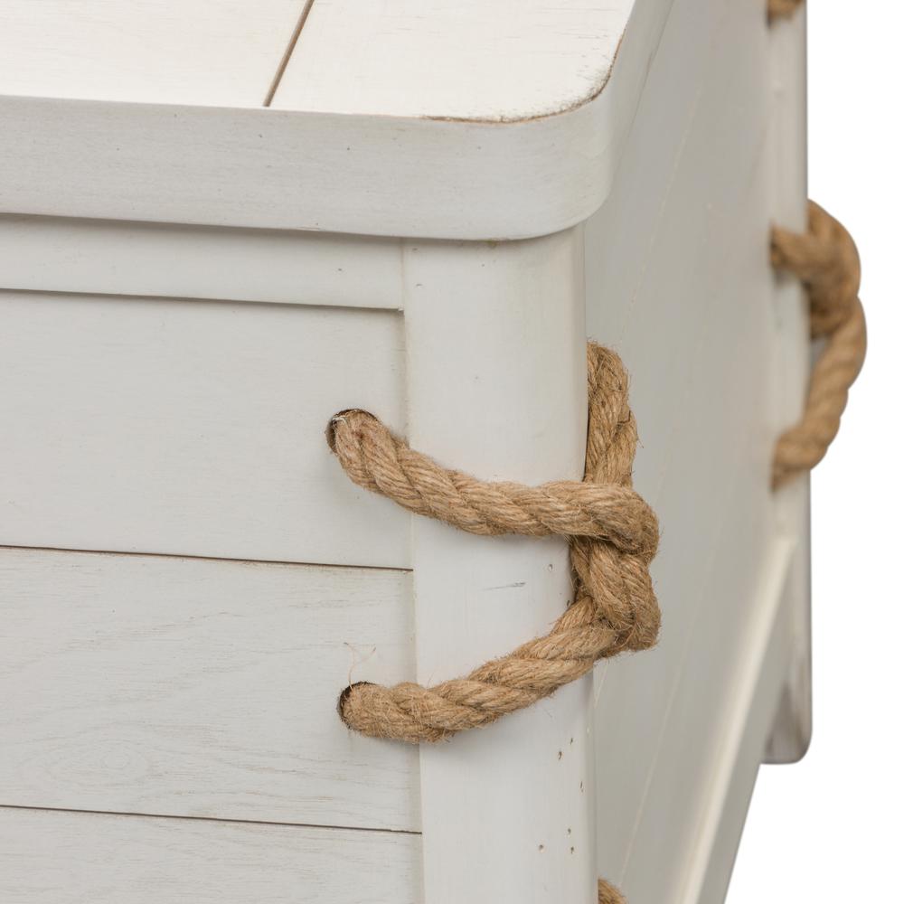 Dockside Storage Trunk in White. Picture 7