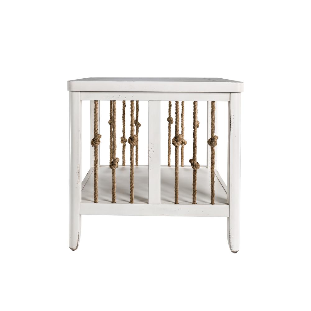 Dockside End Table in White. Picture 4