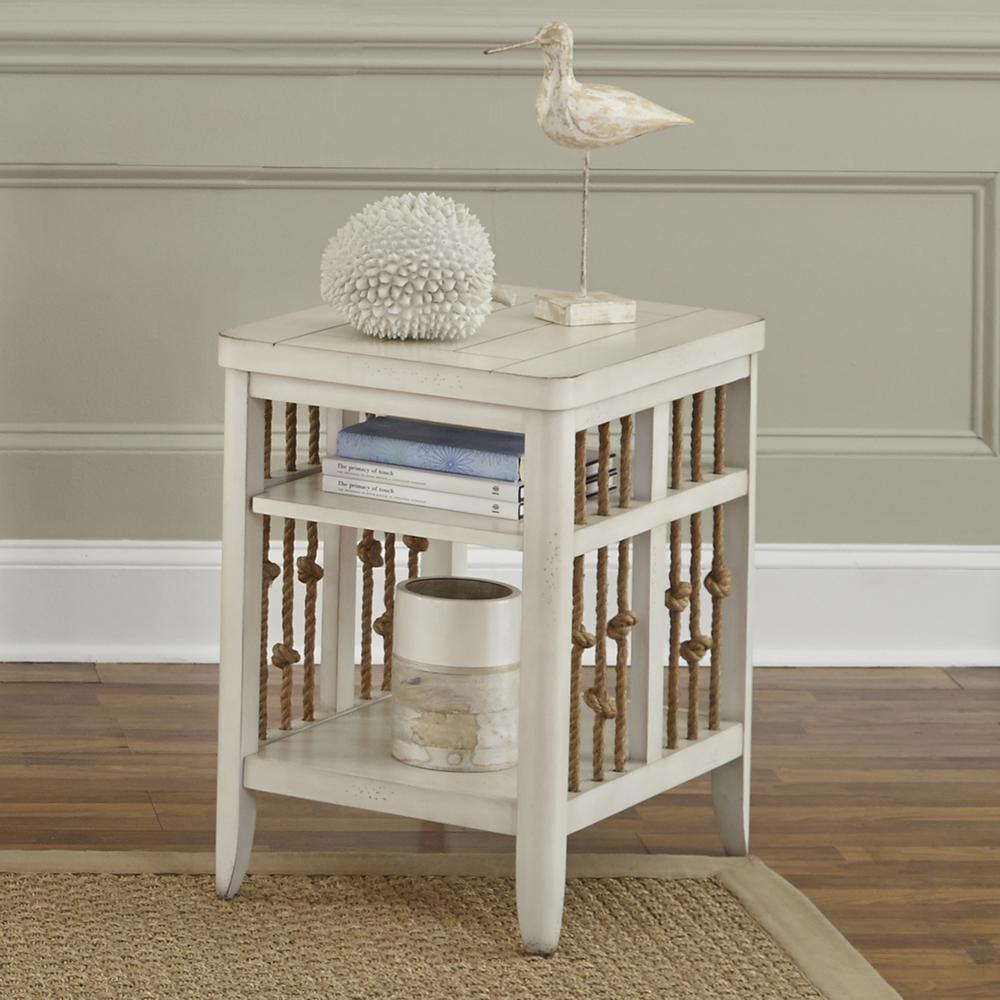 Dockside Chair Side Table in White. Picture 2