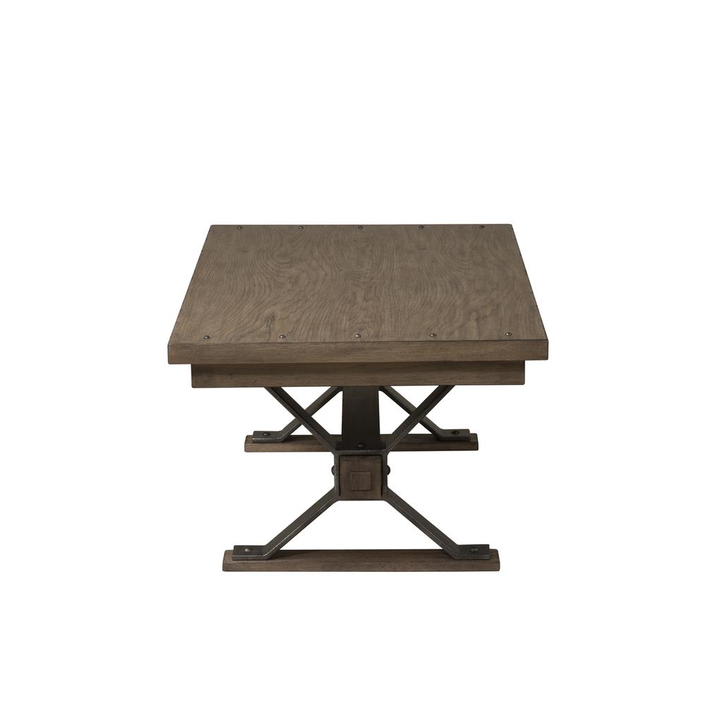 Sonoma Road Rectangular Cocktail Table in Weathered Beaten Bark. Picture 4