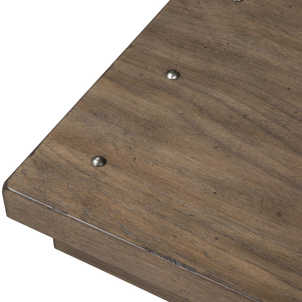 Sonoma Road Rectangular Cocktail Table in Weathered Beaten Bark. Picture 5