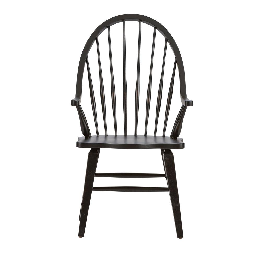 Hearthstone Ridge Windsor Back Arm Chair - Black in Tobacco &amp. Picture 2