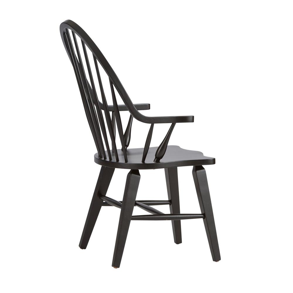 Hearthstone Ridge Windsor Back Arm Chair - Black in Tobacco &amp. Picture 4