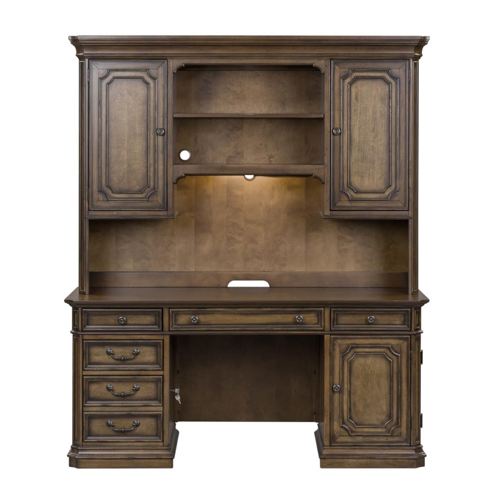 Amelia Jr Executive Credenza Set in Antique Toffee. Picture 2