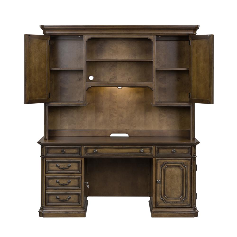 Amelia Jr Executive Credenza Set in Antique Toffee. Picture 3