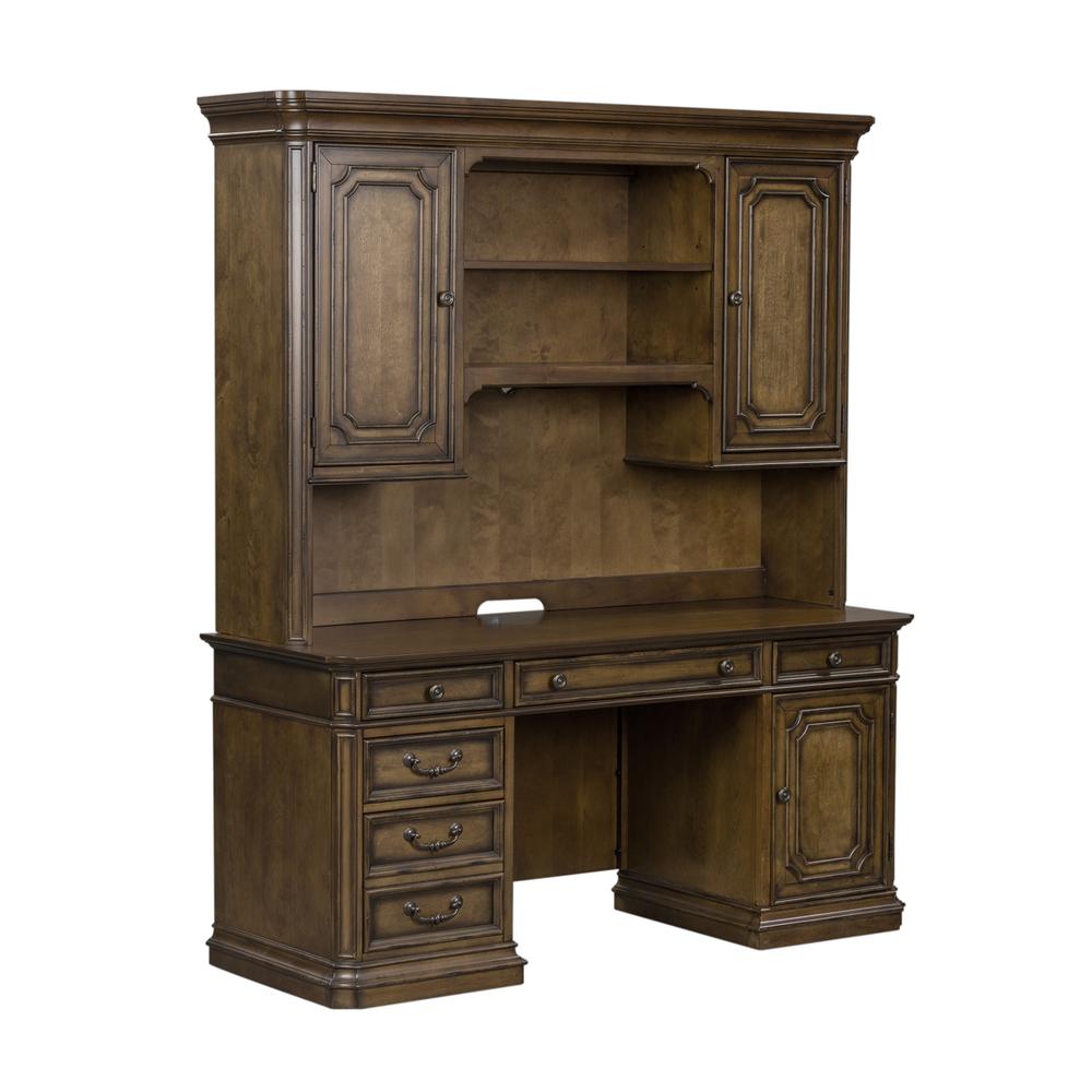 Amelia Jr Executive Credenza Set in Antique Toffee. Picture 1