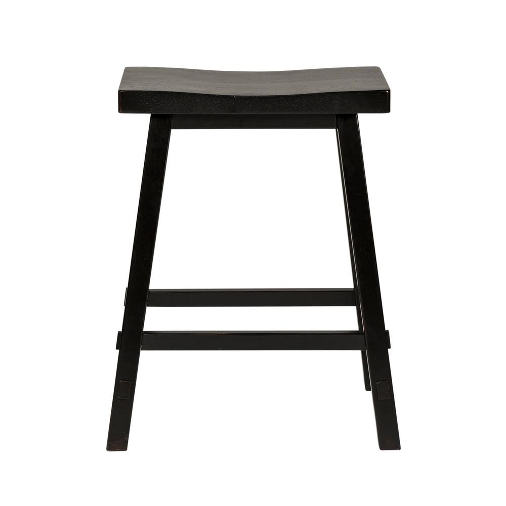 Creations 24 Inch Sawhorse Counter Stool - Black (RTA) in Various. Picture 2