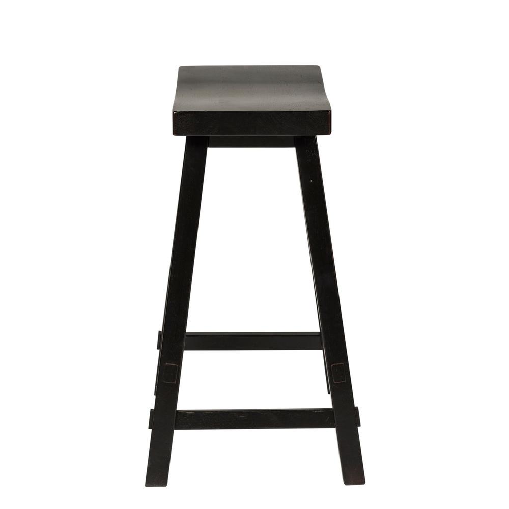 Creations 24 Inch Sawhorse Counter Stool - Black (RTA) in Various. Picture 3
