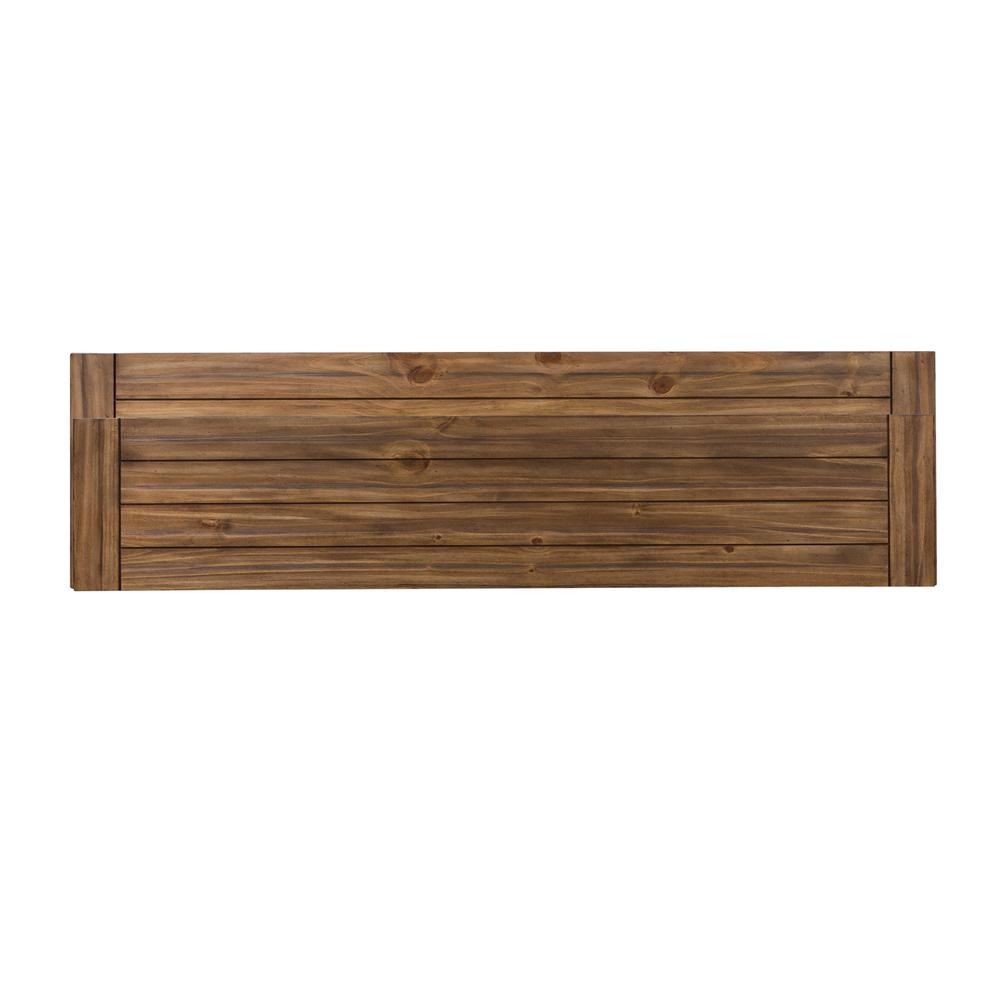 Morgan Creek Console Bar Table in Antique White w/ Wirebrushed Tobacco Accents. Picture 7
