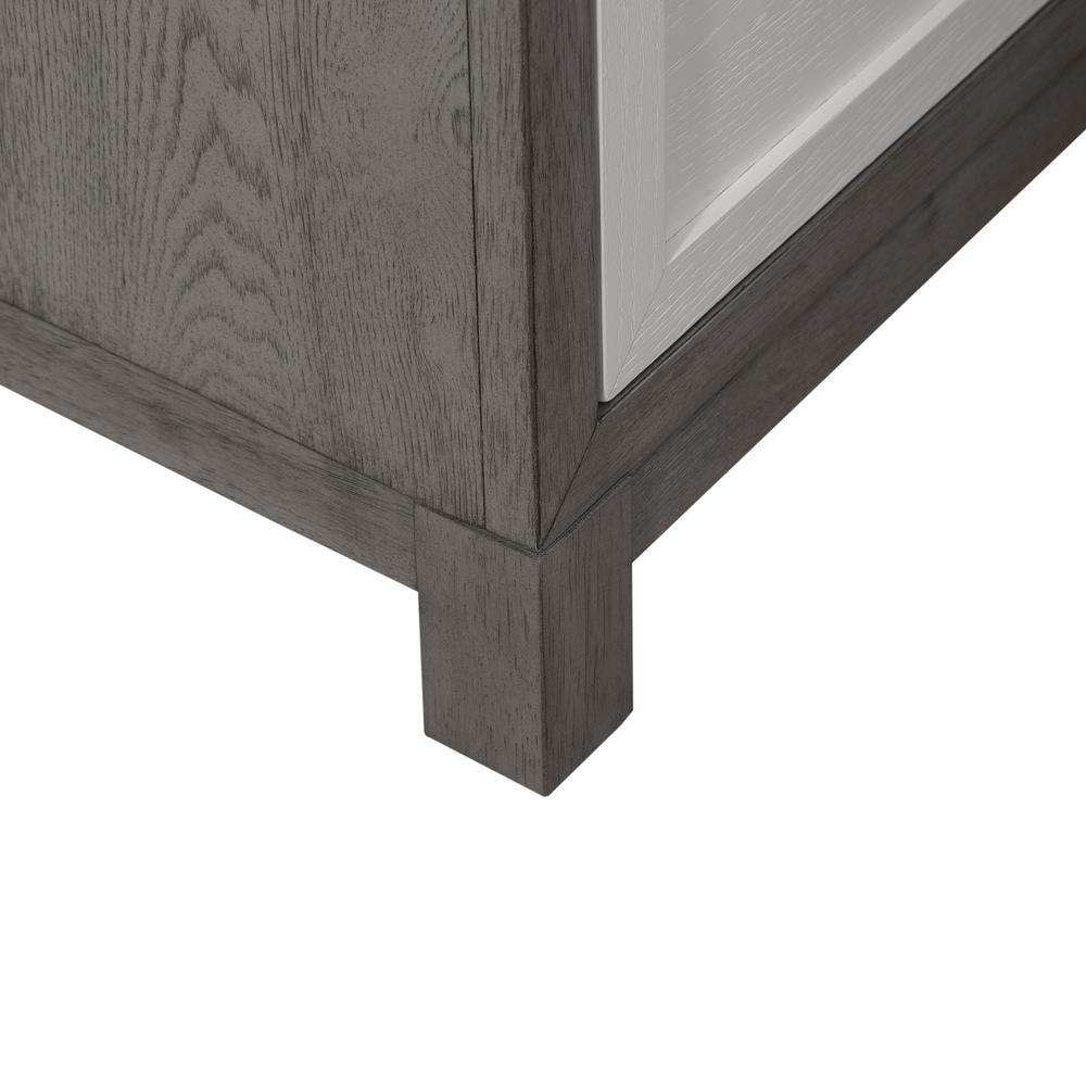 Palmetto Heights 6 Drawer Dresser in Shell White and Driftwood Finish. Picture 7