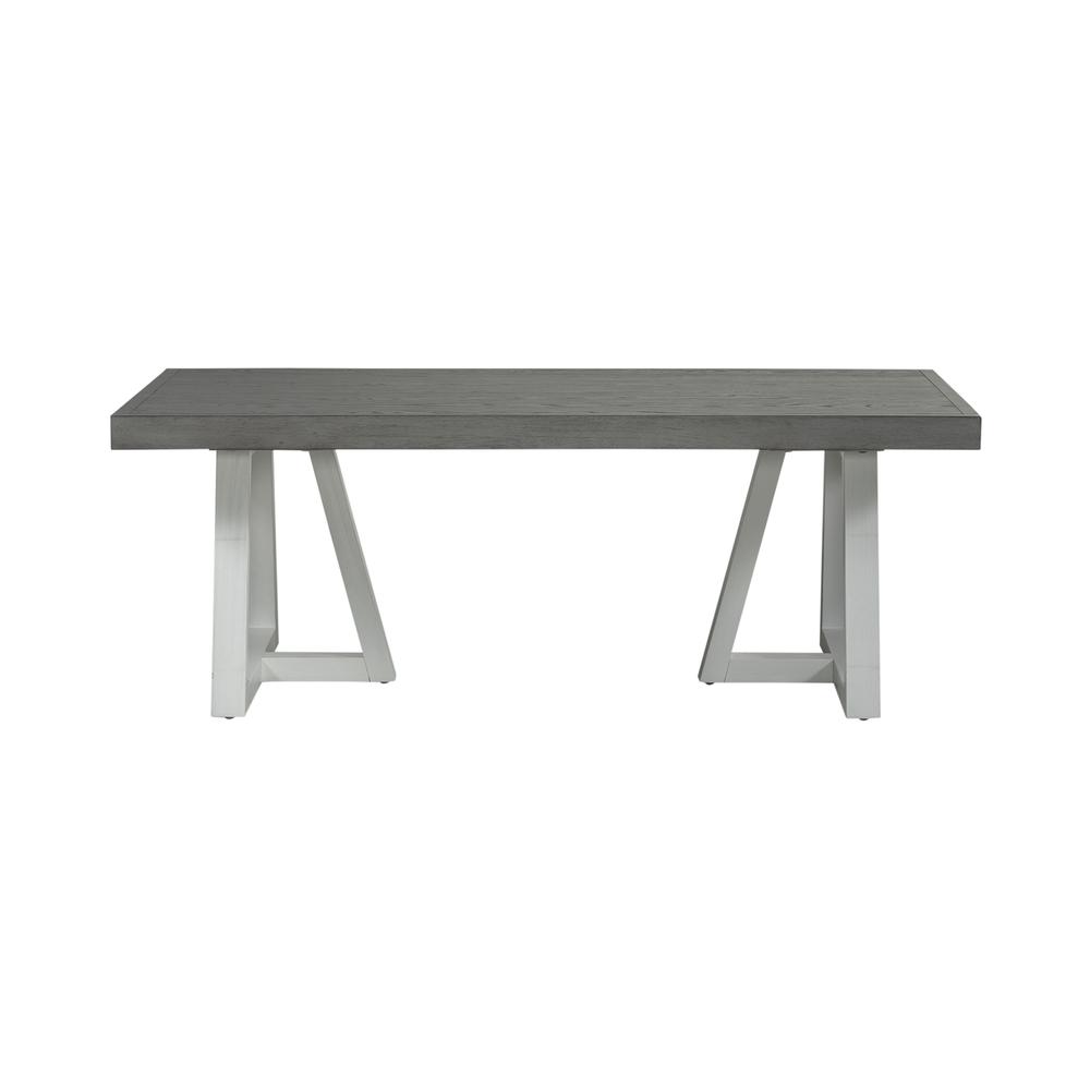 Rectangular Cocktail Table Contemporary White in Two-Tone Shell White. Picture 3