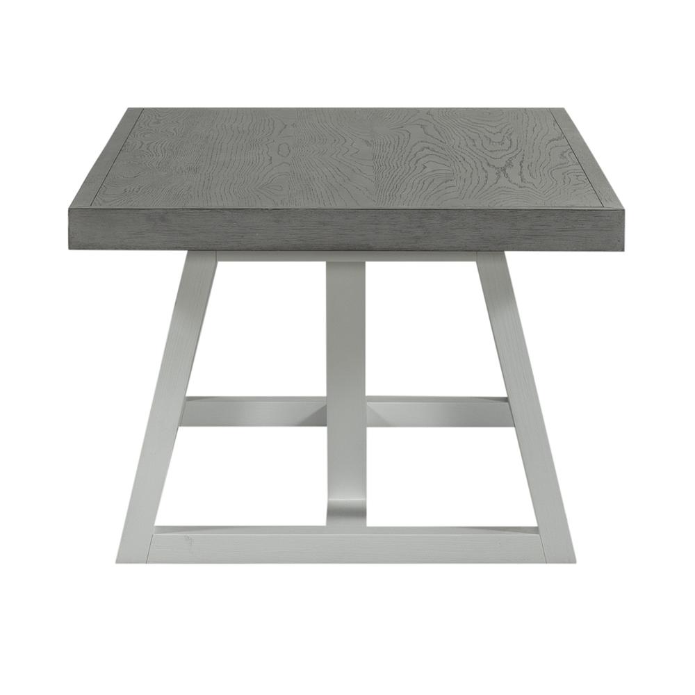 Rectangular Cocktail Table Contemporary White in Two-Tone Shell White. Picture 4
