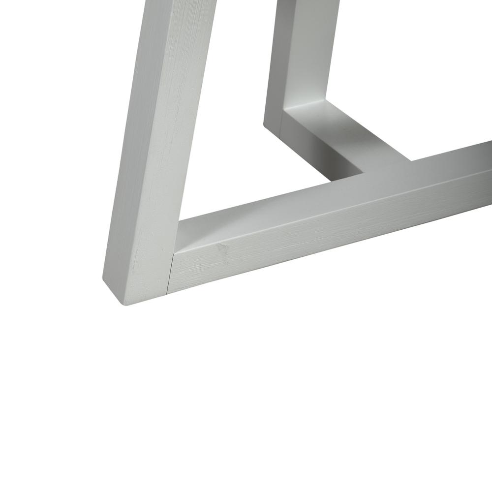 Rectangular Cocktail Table Contemporary White in Two-Tone Shell White. Picture 8