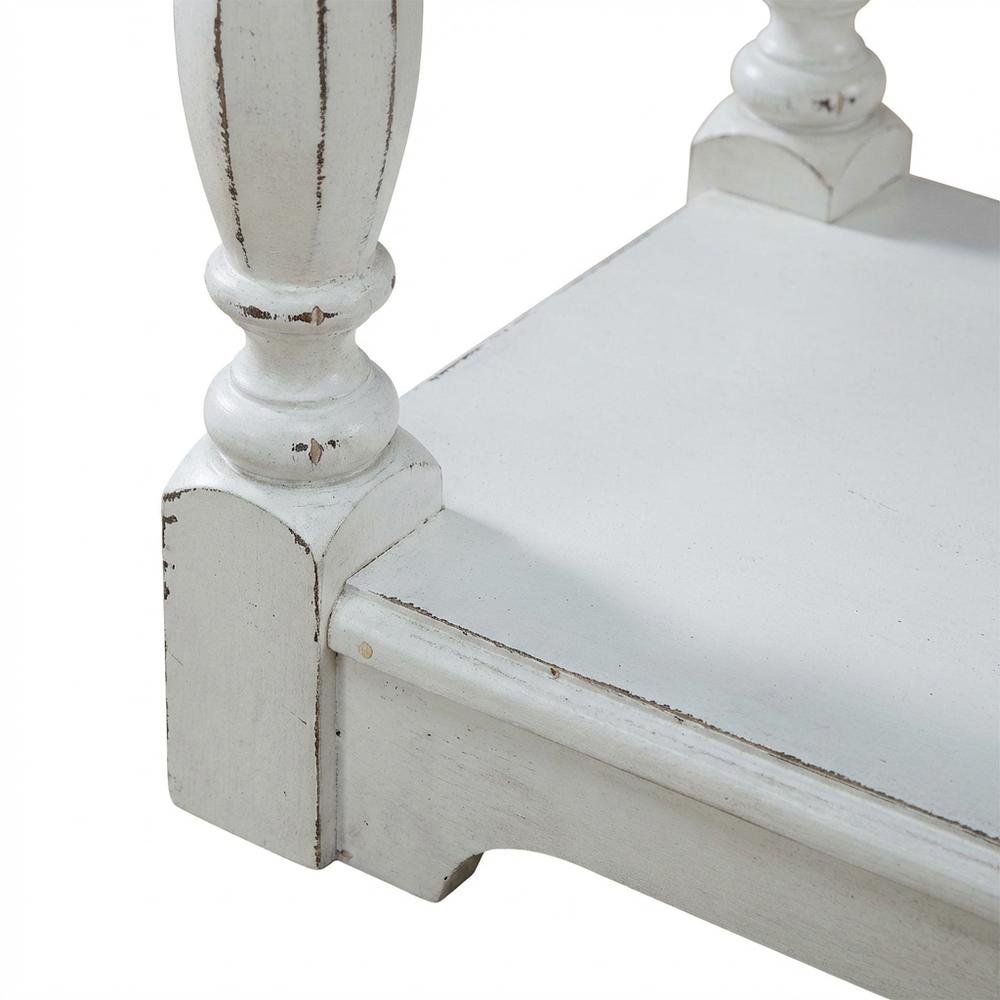 White, Console Table, Quality Build, Durable Wood Frame. Picture 5