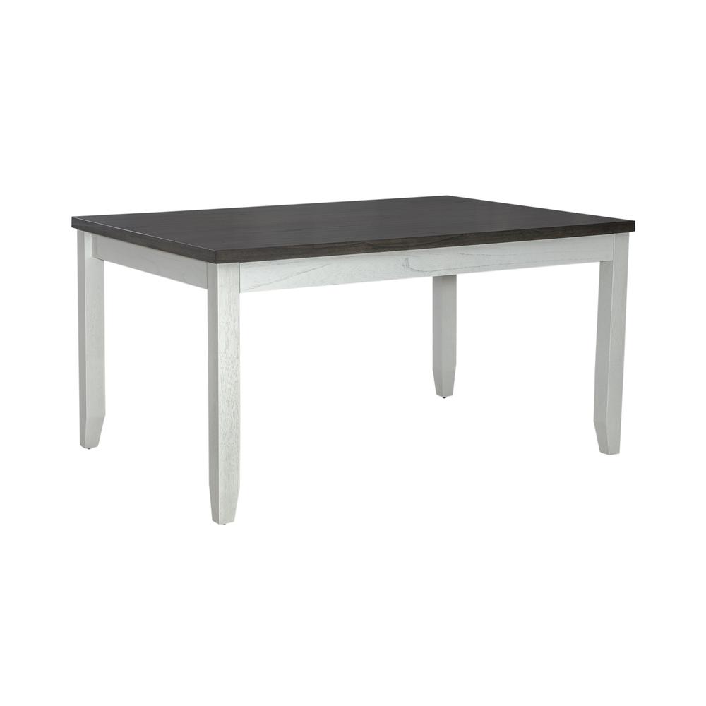 Brook Bay Optional 7 Piece Leg Table Set with Hidden Drawers in White. Picture 1