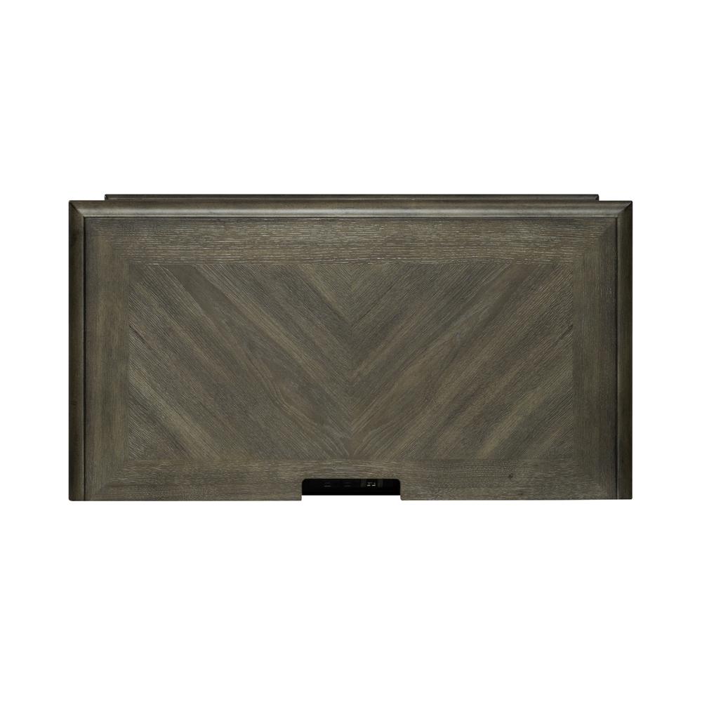 Bedside Chest w/ Charging Station Traditional Brown. Picture 6