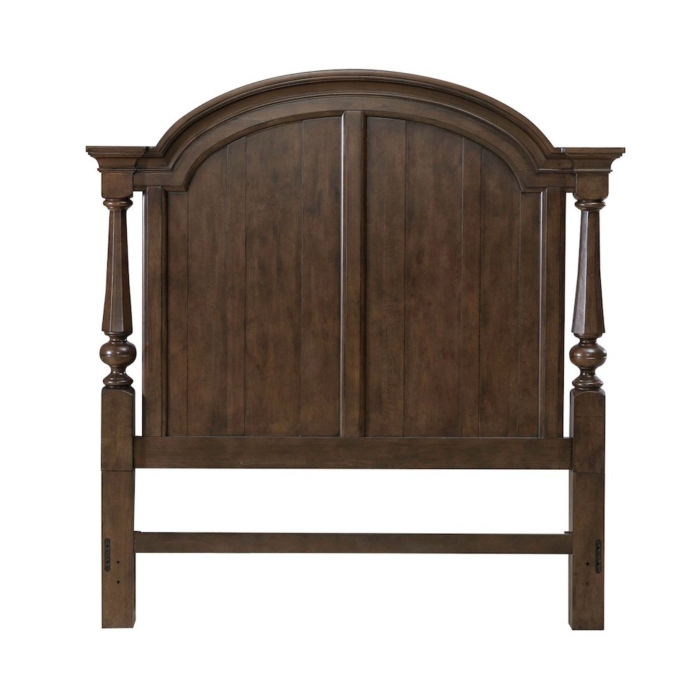 Arden Road Queen Arched Poster Bed Headboard - Satin Cherry. Picture 3