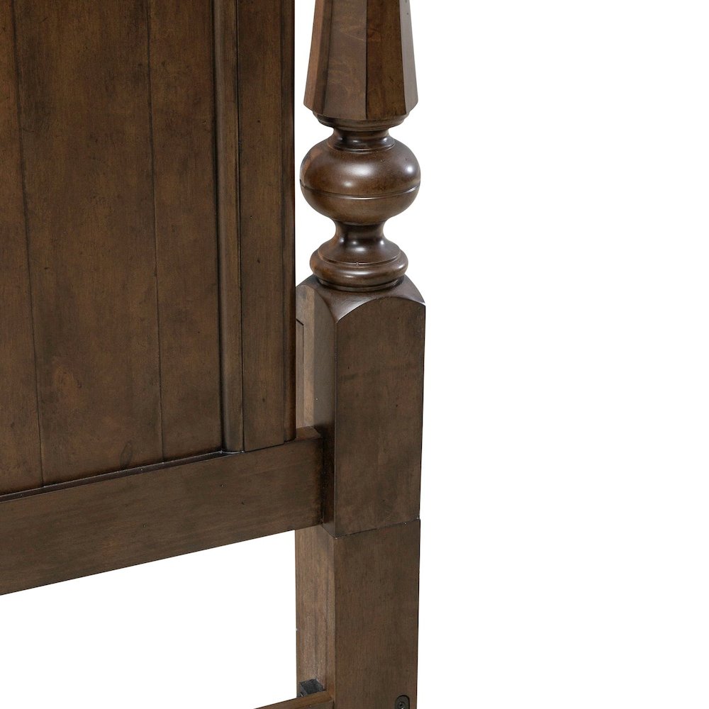 Arden Road Queen Arched Poster Bed Headboard - Satin Cherry. Picture 7