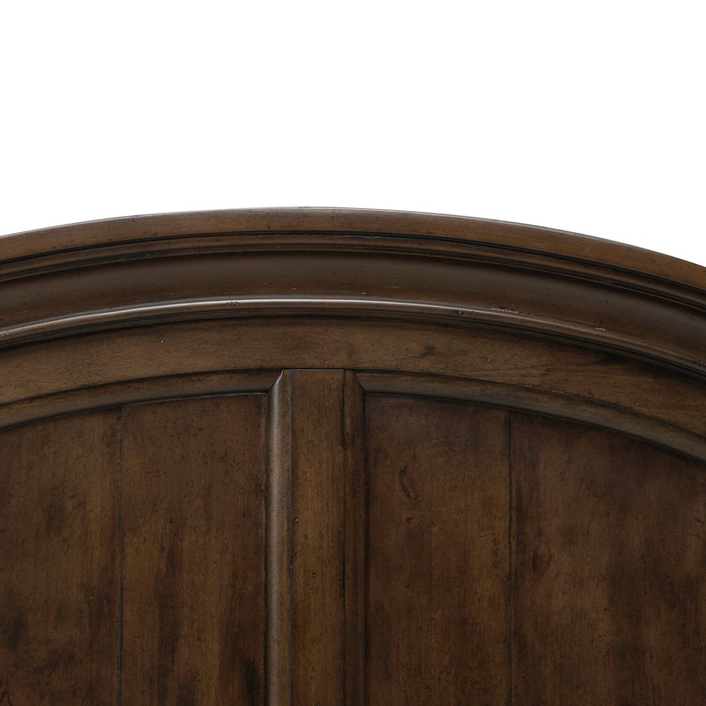 Arden Road Queen Arched Poster Bed Headboard - Satin Cherry. Picture 8