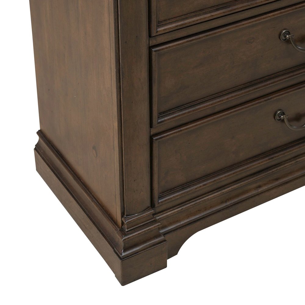 Arden Road 6 Drawer Chest for Bedroom  - Satin Cherry. Picture 12