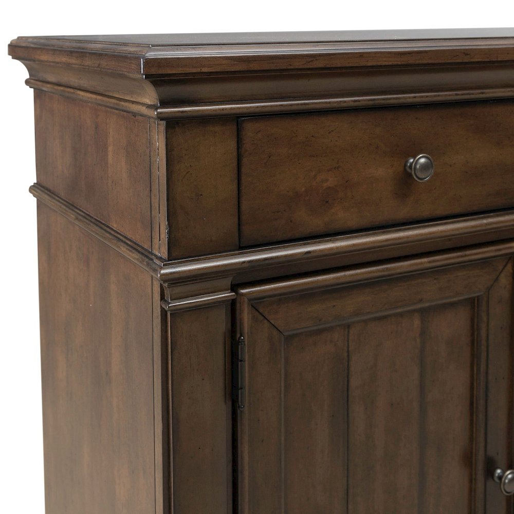 Arden Road 2 Door 10 Drawer Chest for Bedroom - Satin Cherry. Picture 8