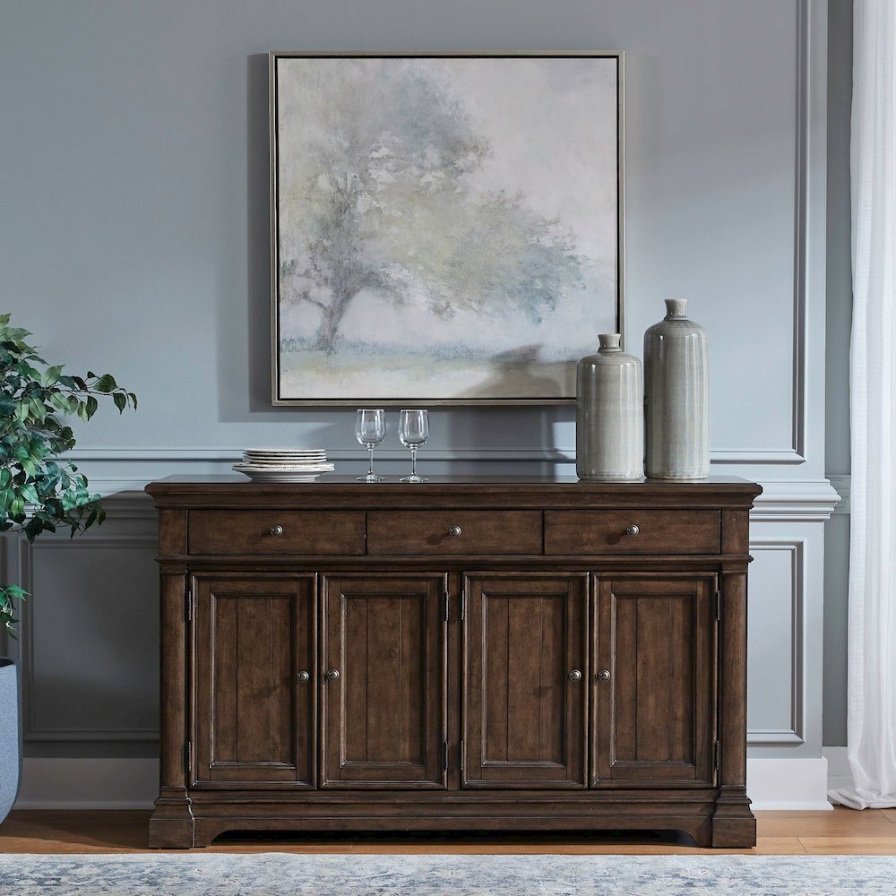 Arden Road Dining Room Buffet  - Satin Cherry. Picture 2