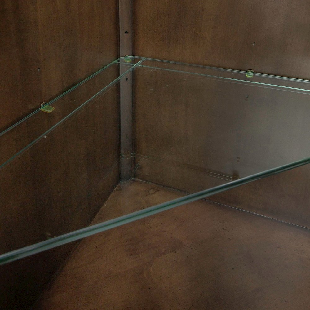 Arden Road Dining Room Corner Cabinet Display - Satin Cherry. Picture 12