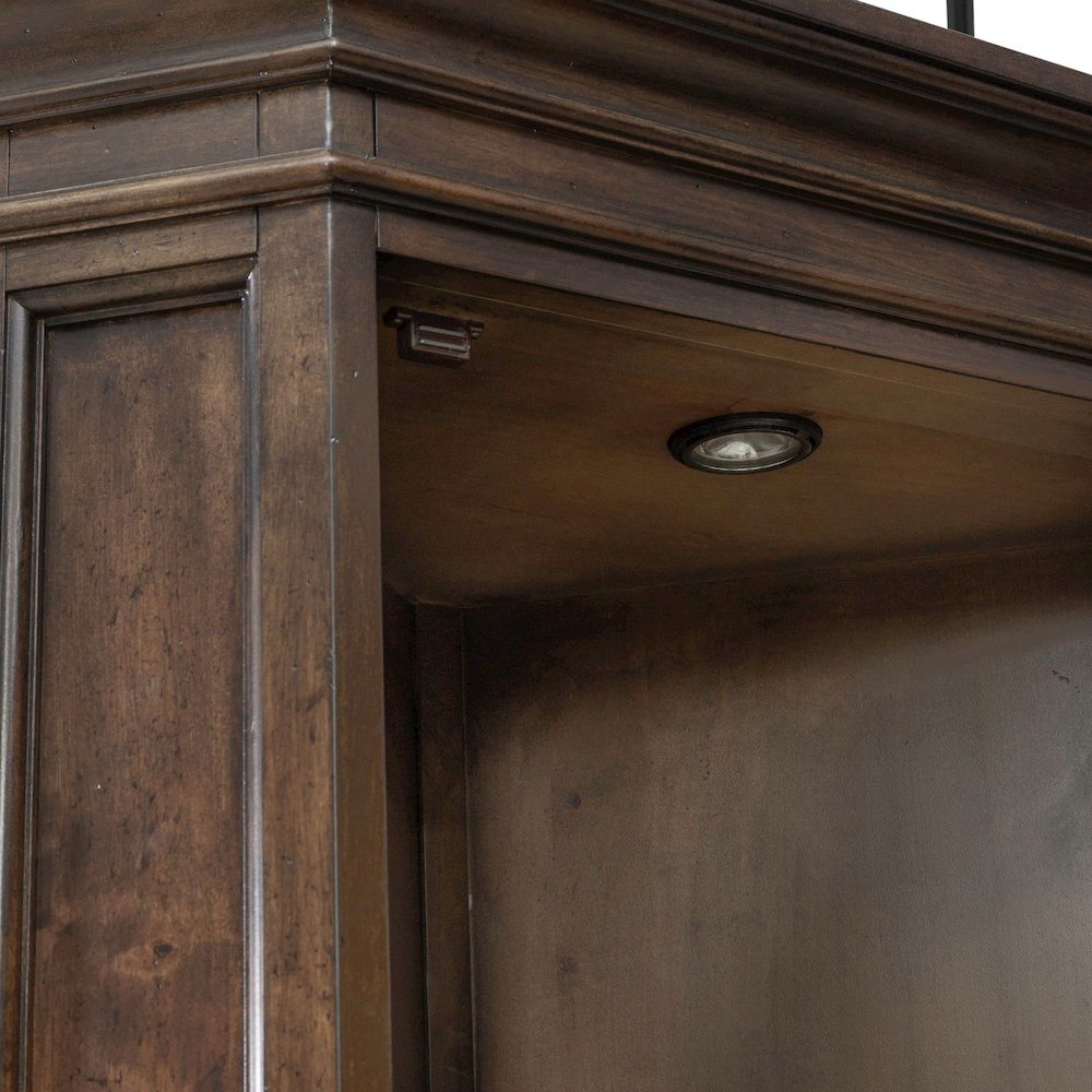 Arden Road Dining Room Corner Cabinet Display - Satin Cherry. Picture 14