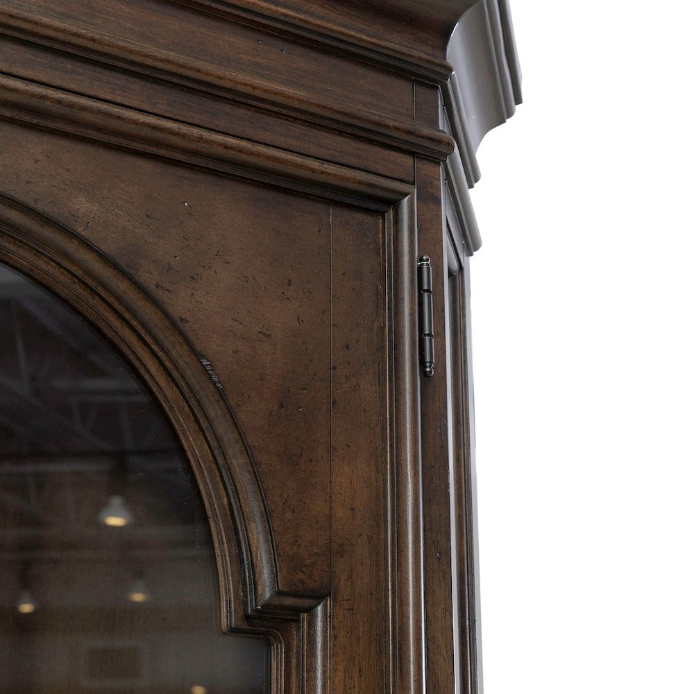 Arden Road Dining Room Corner Cabinet Display - Satin Cherry. Picture 6