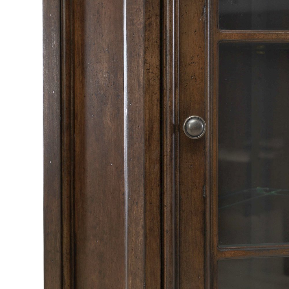 Arden Road Dining Room Corner Cabinet Display - Satin Cherry. Picture 7