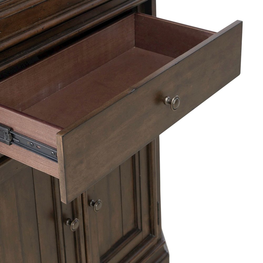 Arden Road Dining Room Corner Cabinet Display - Satin Cherry. Picture 8