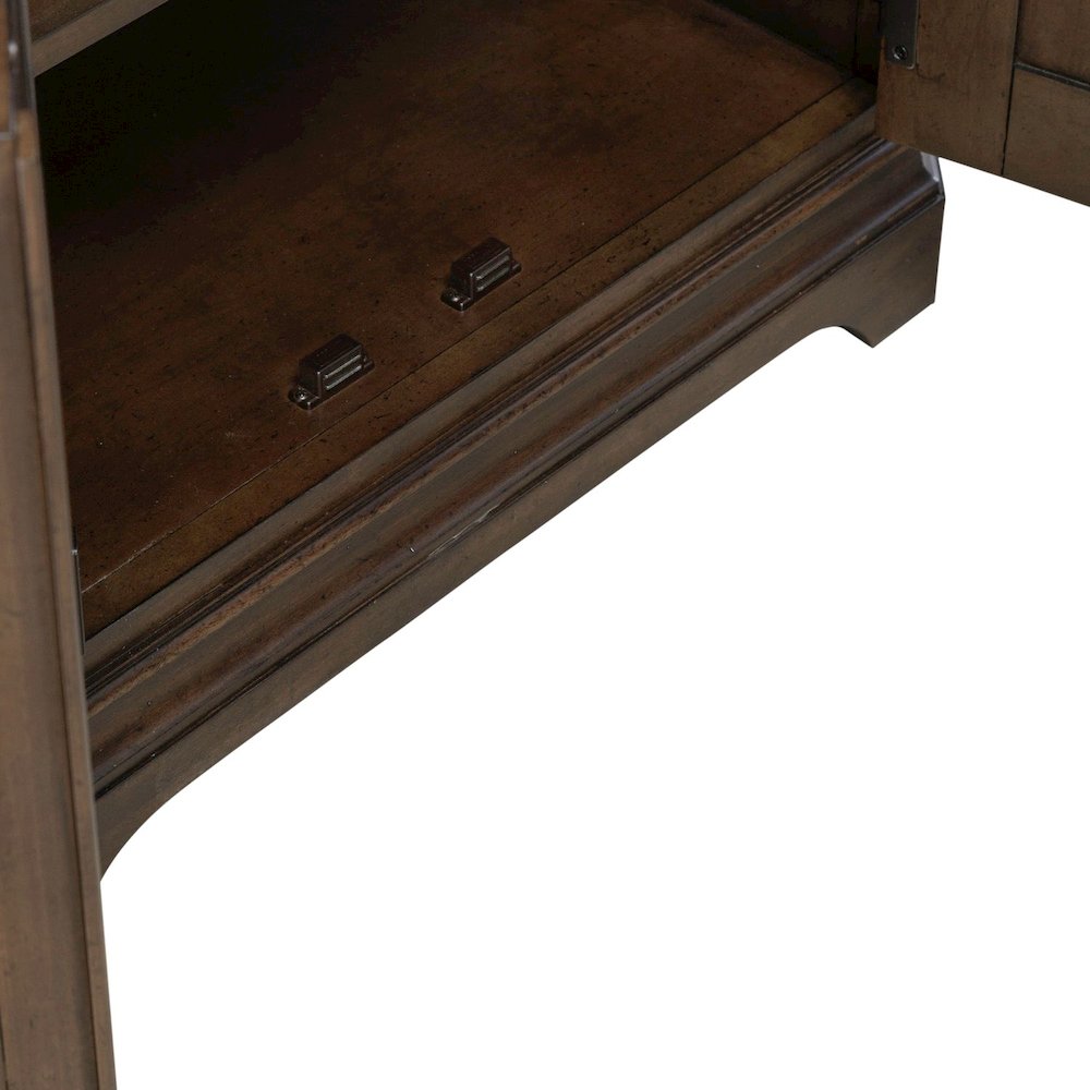 Arden Road Dining Room Corner Cabinet Display - Satin Cherry. Picture 10