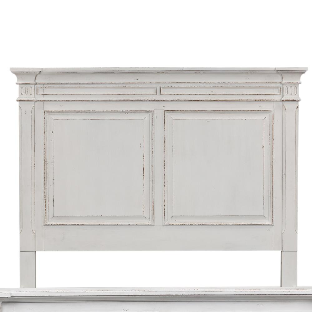 Abbey Park Queen Panel Headboard in Antique White. Picture 1