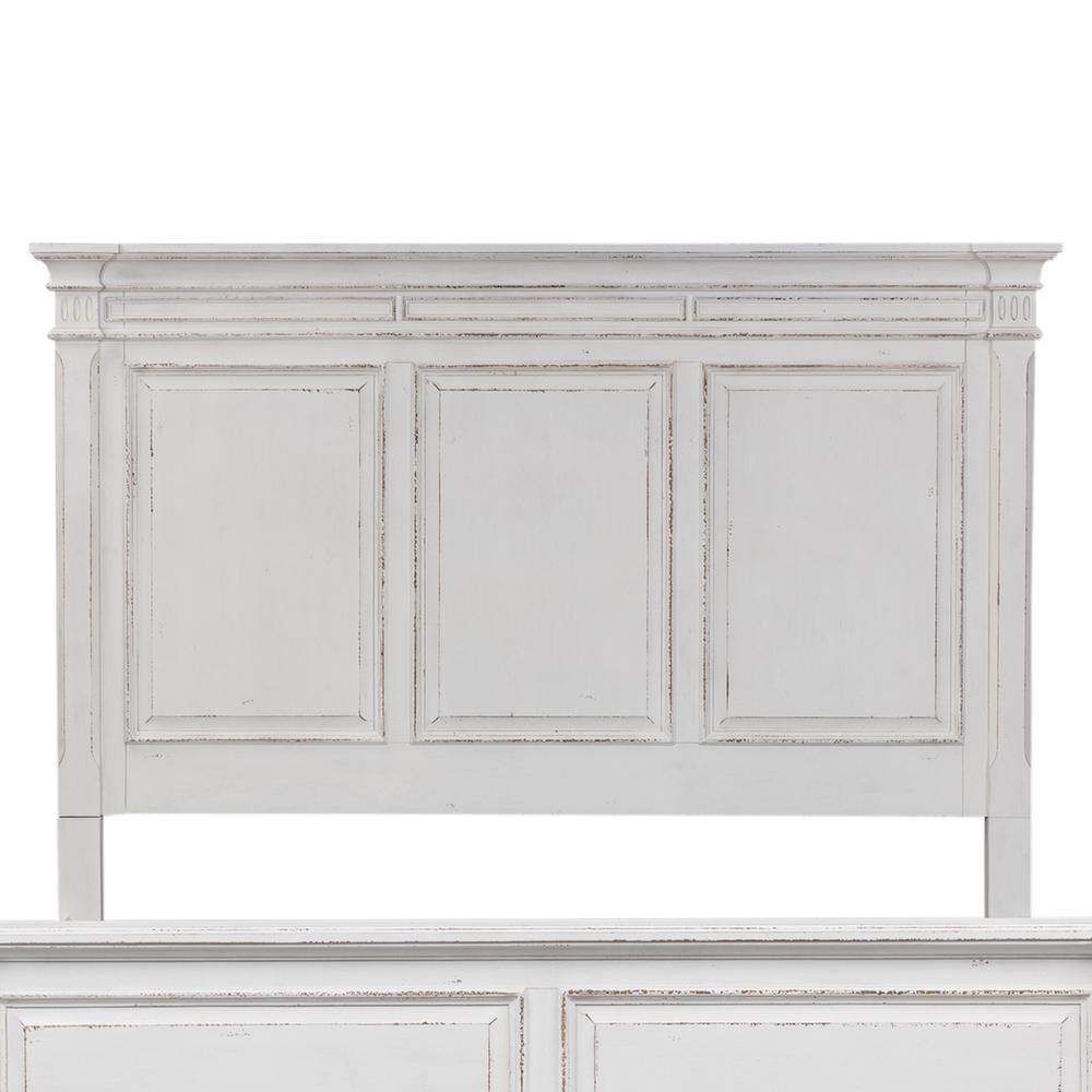 Abbey Park King Panel Headboard in Antique White. Picture 3