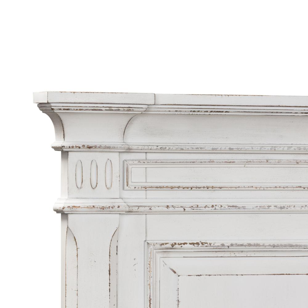 Abbey Park King Panel Headboard in Antique White. Picture 5