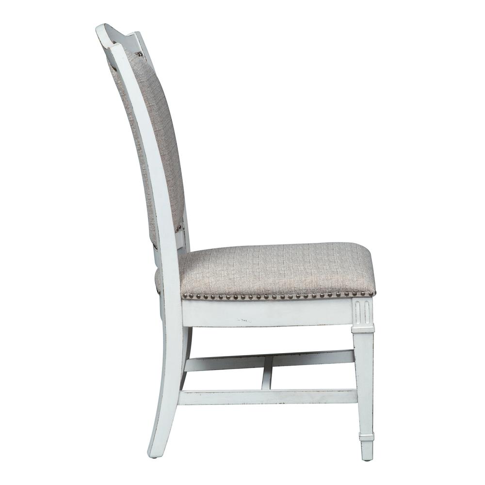 Abbey Park Uph Side Chair (RTA) in Antique White. Picture 3