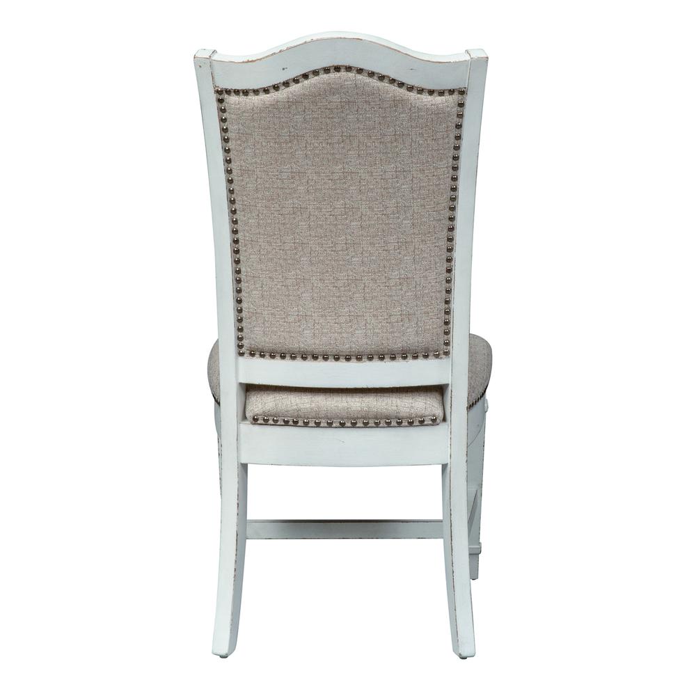 Abbey Park Uph Side Chair (RTA) in Antique White. Picture 4