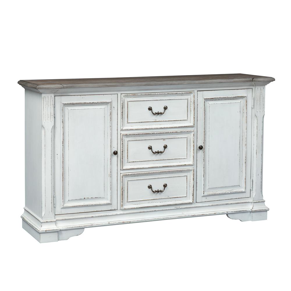 Abbey Park Buffet in Antique White. Picture 1