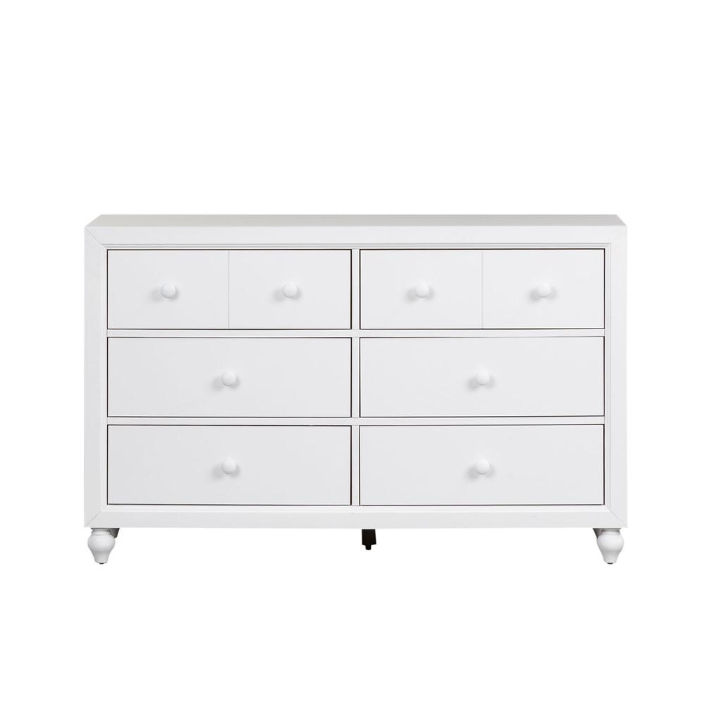 Cottage View 6 Drawer Dresser in White. Picture 6