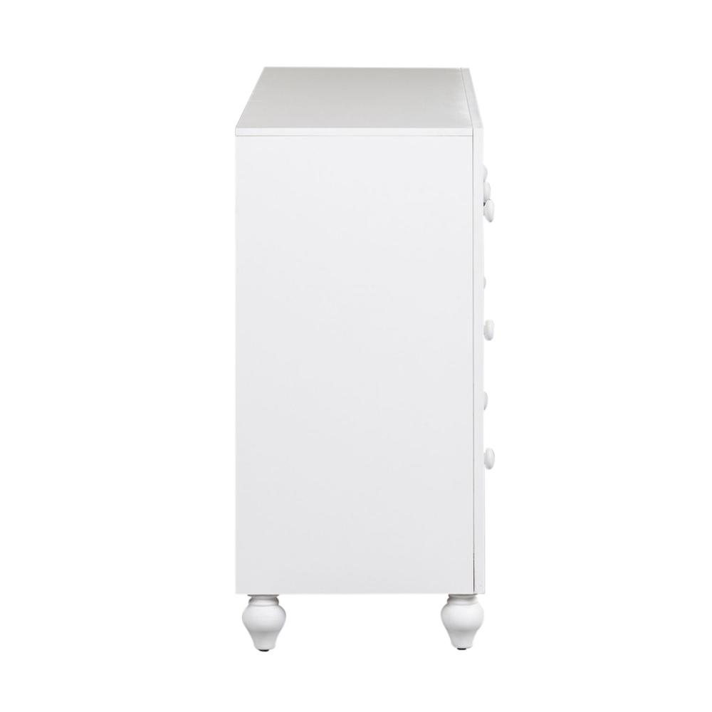 Cottage View 6 Drawer Dresser in White. Picture 3