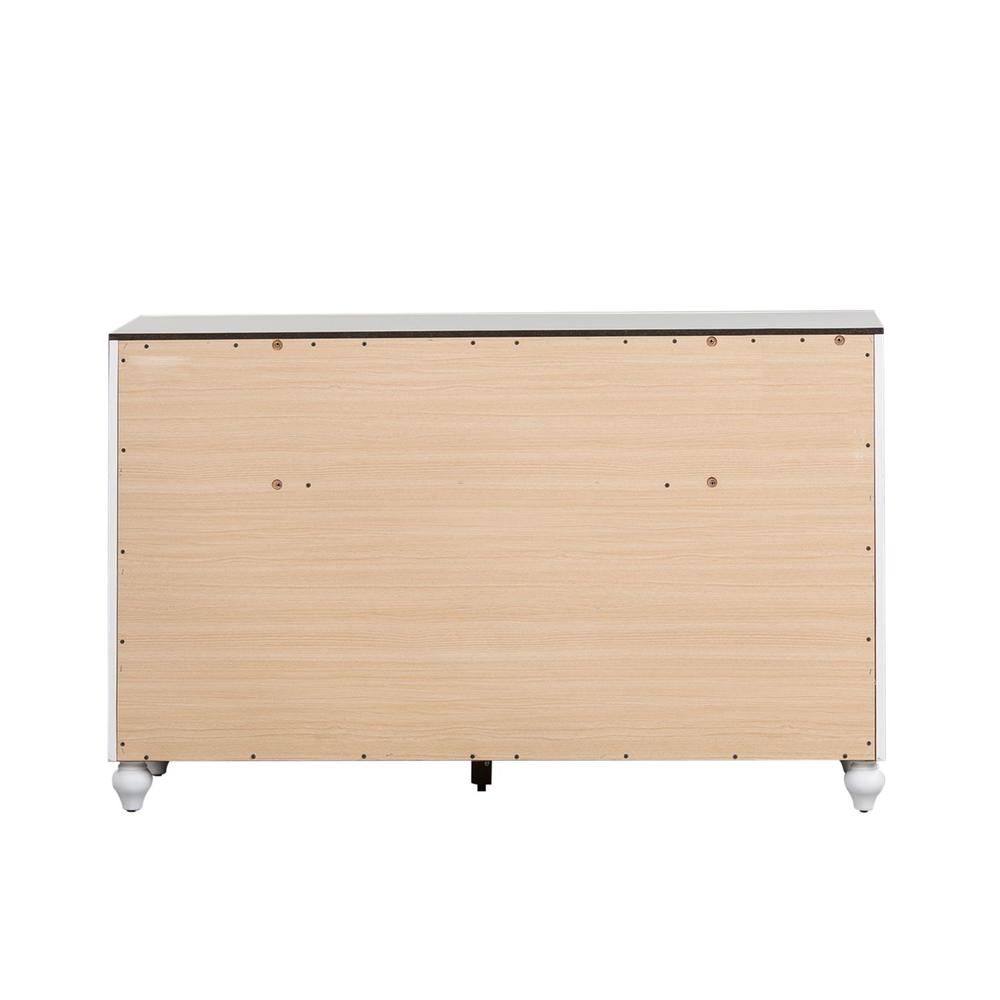 Cottage View 6 Drawer Dresser in White. Picture 4