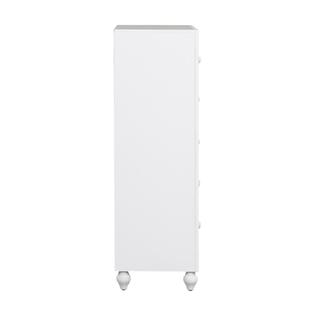 Cottage View 5 Drawer Chest in White. Picture 4