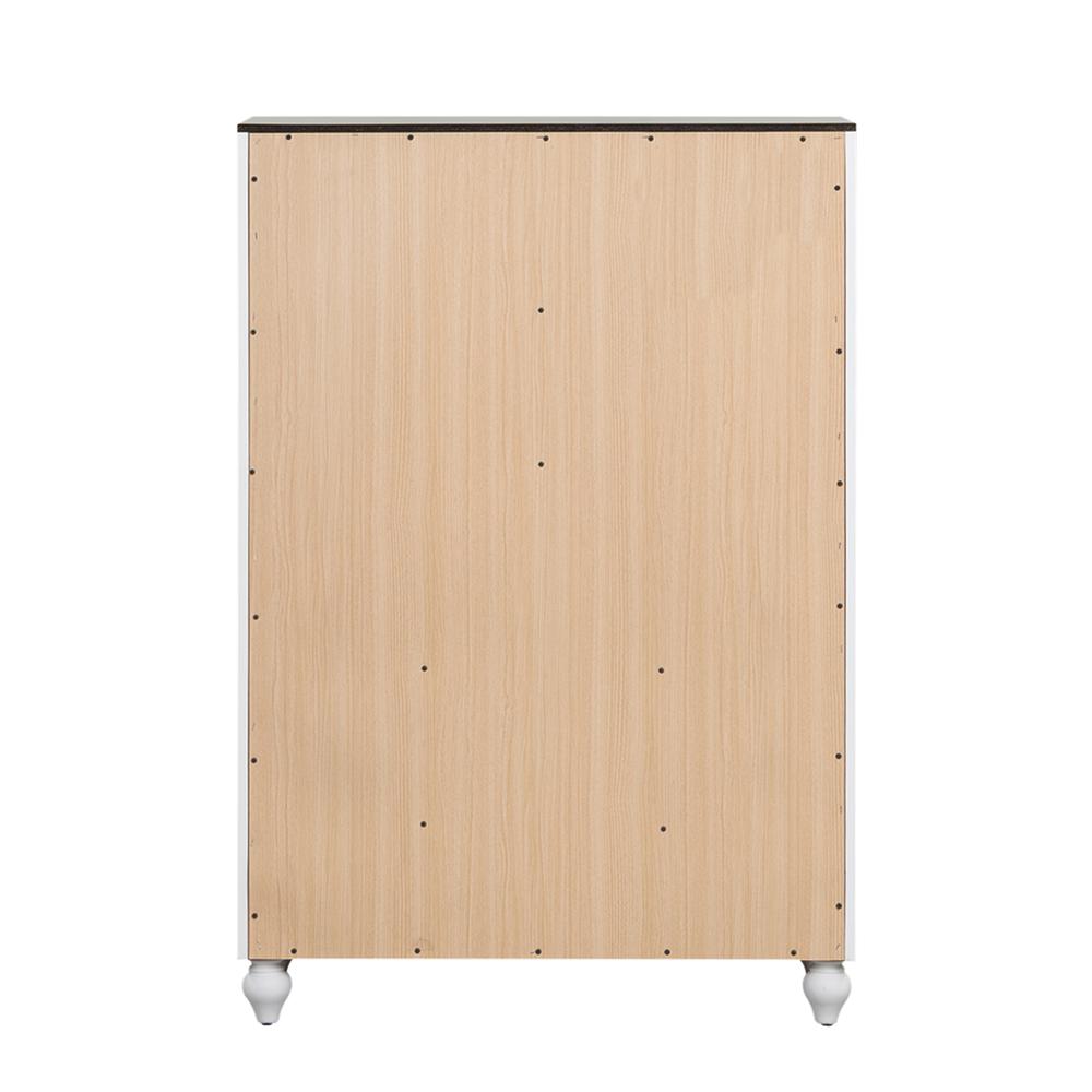 Cottage View 5 Drawer Chest in White. Picture 5