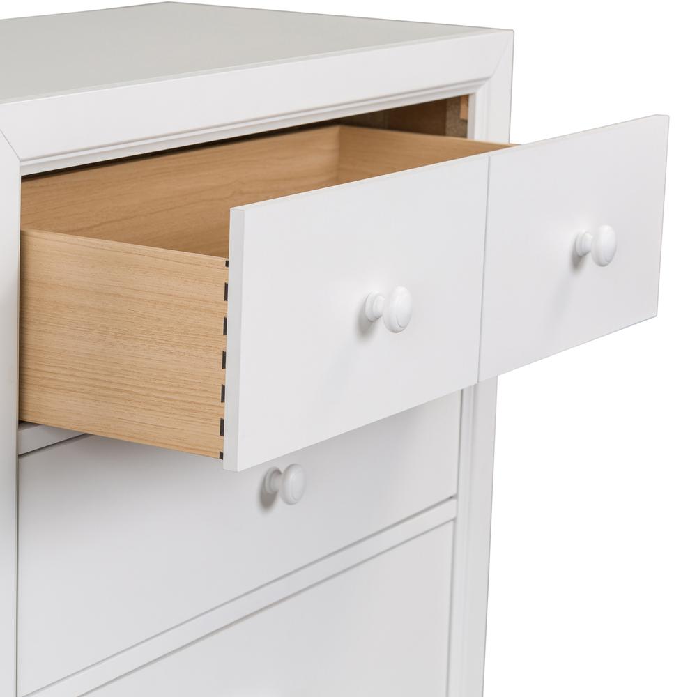 Cottage View 5 Drawer Chest in White. Picture 7