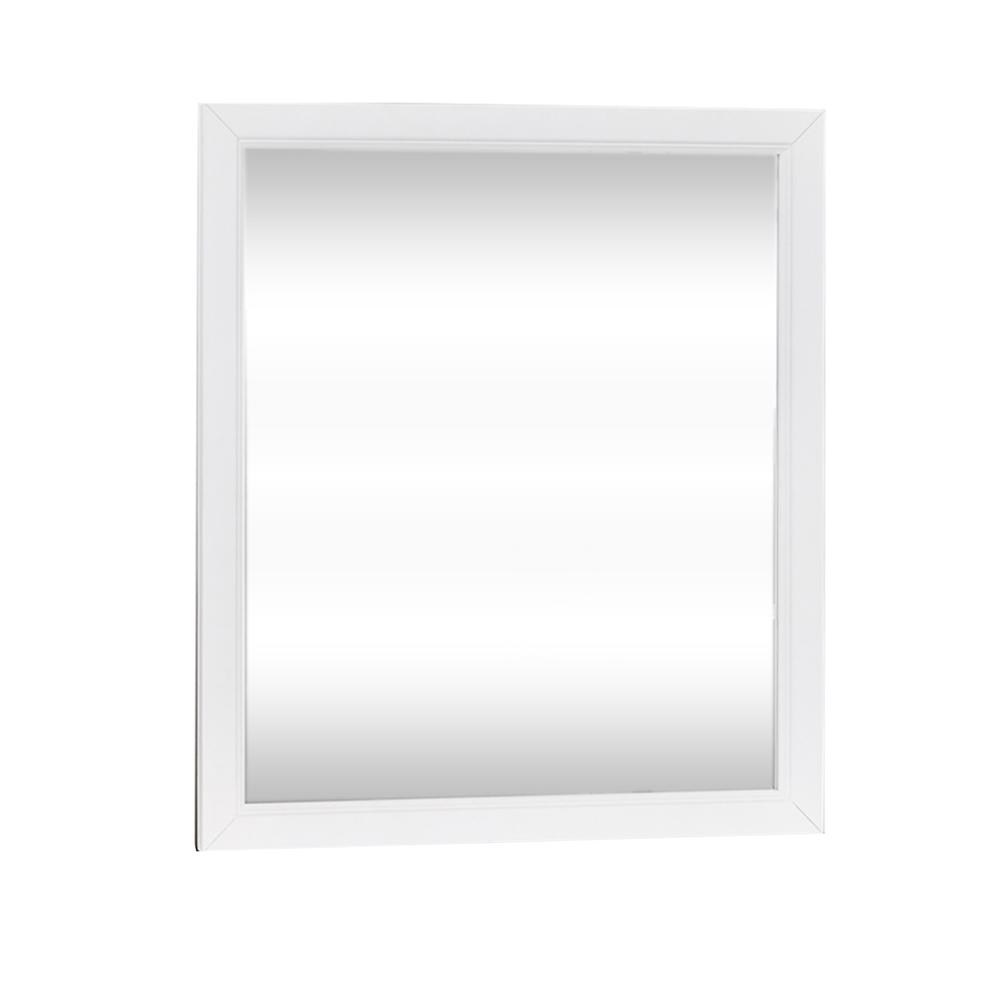 Cottage View Mirror in White. Picture 1