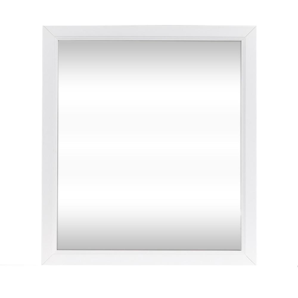 Cottage View Mirror in White. Picture 3