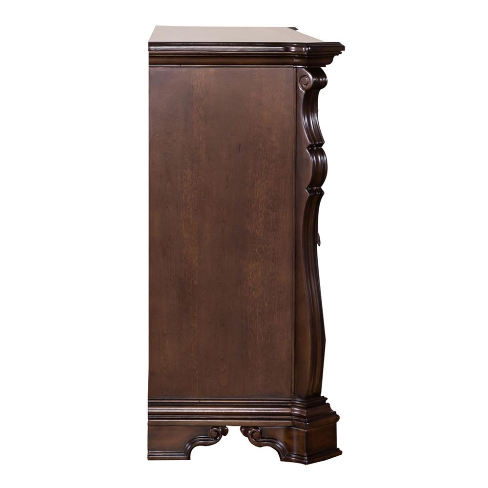 Arbor Place 8 Drawer Double Dresser in Brownstone. Picture 3